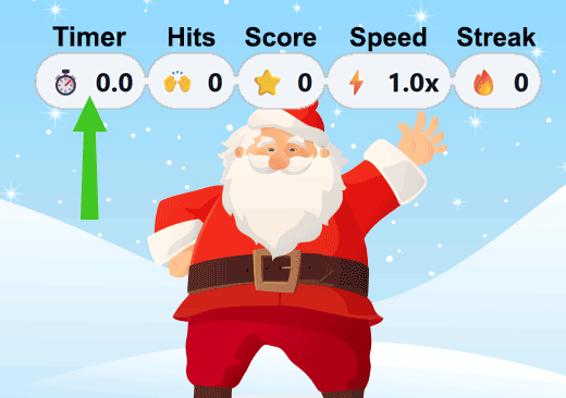 High Fives add time, and misses deduct time.
