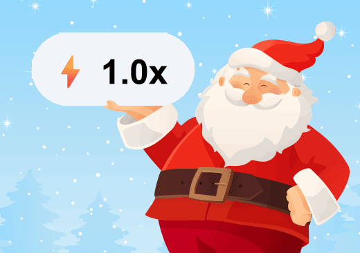 Santa’s arm moving faster as score increases